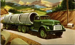 Vintage Postcard GMC W 620-40 Truck Loaded with Concrete - Bild 1 von 2