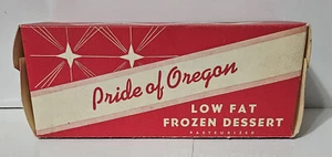 Vintage Pride of Oregon Low Fat Frozen Dessert - New Old Stock, Leerkarton - Bild 1 von 6