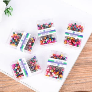 Cut Register Pin 5 Boxes High Quality 100 Pieces Pearl Pin Stainless Steel - Picture 1 of 26