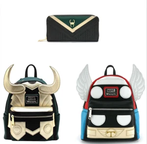 Marvel Avengers Loki Capitán América Mochila Loungefly Thor Mochila Bolsa de Viaje - Imagen 1 de 18
