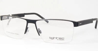 Gafas únicas LighTec MOREL 7912L NG031 negro mate/plateado-gris 57-16-145 mm Foto 1 de 4