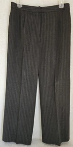 Suit Studio Womens Pants Size 12P 12 Petite Black Gray Striped NEW - Picture 1 of 24