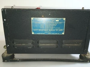 WWII NAVY AIRCRAFT TRANSMITTER MODEL GF-12 CW-52063A - Picture 1 of 9