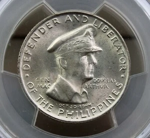 1947-S Philippines MacArthur 50 Centavos PCGS MS66 - Picture 1 of 4