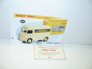 1 fiche + certif. DINKY TOYS ATLAS repro ref 25 CG, citroen type H, gervais - Bild 1 von 1