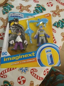 Imaginext DC Super Friends Batman & The Penguin Fisher Price 2020 Mattel nuovo con scatola - Foto 1 di 2