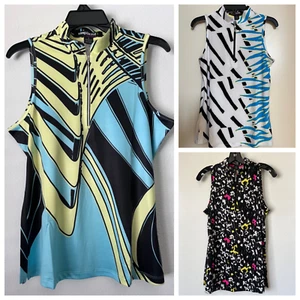 NWT Jamie Sadock Golf/Tennis Abstract Sleeveless Top Sz M and XL - Picture 1 of 13