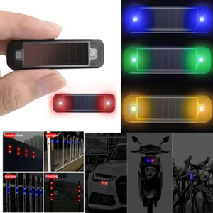 LED Solar Powered Car Dummy Alarm Stimulated Anti-Theft Flashing Warning Light - Picture 1 of 22