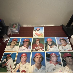 1981 Topps Giant Vintage 5x7 Photo Phillies Set of 11 Of 12 Rose,Carlton,McGraw - Picture 1 of 16