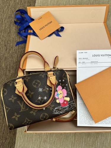 LOUIS VUITTON（LV） NUOVO CON SCATOLA LOUIS VUITTON Nano Speedy Vivienne edizione natalizia 2023 (ricevuta)