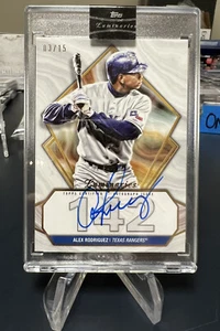 2022 Topps Luminaries Alex Rodriguez Hit Kings Auto # 03/15! Rangers! On Card!! - Picture 1 of 2