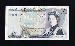 F.C. ENGLAND GREAT BRITAIN, 5 LBS 1980/87, B/C+ (F+), P.378c. - Picture 1 of 2