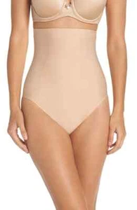 Yummie L123603 Beige Hidden Curves High Waist Thong Women's Size Medium - Picture 1 of 3