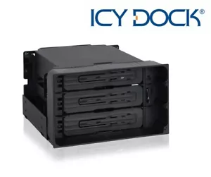 New ICY Dock MB830SP-B (Tray-Less) 3 Bay 3.5" SATA SAS HDD Hard Disk Mobile Rack - Picture 1 of 6