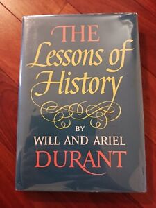 The Lessons of History-Ariel Durant & Will Durant (1968) HB DJ 5. Druck 