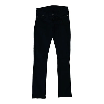 Helmut Lang Black Waxed 5 Pocket Cotton Spandex Jeans Womens Size 27X30 - Image 1 of 4