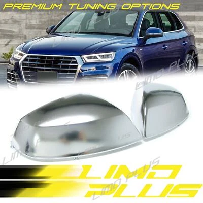 Matt Chrome Side Mirror Cover Cap for 2018+ Audi Q5 SQ5 Q7 SQ7 W/O lane assist - Image 1 of 4