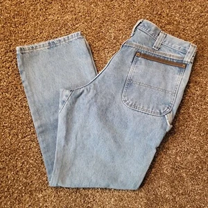 Wrangler Riggs Work Wear - Mens Size 36x32 - Carpenter Denim Blue Jeans - Picture 1 of 14