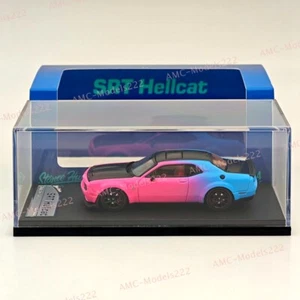 1:64 SH Pink Blue Dodge Challenger SRT Hellcat Muscle Sports Diecast Models Car - Picture 1 of 7