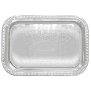 Winco CMT-1812, 18x12.5-Inch Chrome Plated Rectangular Serving Tray with Engrave - Picture 1 of 1