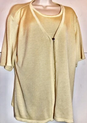 REQUISITOS TALLA XL FRENTE ABIERTO LIGERO TEJIDO SUPERIOR FIJACIÓN CARCASA AMARILLO Foto 1 de 3