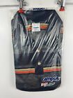 Vintage Mens Pro Action By Campus Striped Long Sleeve Polo Shirt Large USA NEW