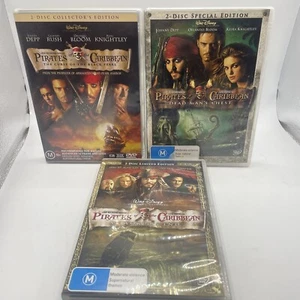 Pirates Of The Caribbean Trilogy Special Edition DVD Worlds End Black Pearl ETC - Picture 1 of 12