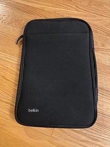 Belkin Padded 13" Laptop Sleeve Carrying Case Black w Pocket Apple Chromebook - Afbeelding 1 van 8