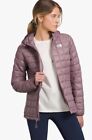 The North Face Women 3X Thermoball Hooded ECO Puffer Insulated Jacket Fawn Grey