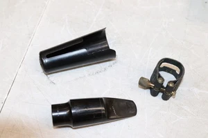 Boquilla de saxo alto usada vintage Meyer 5M cámara media "Lapped facing" - Imagen 1 de 11