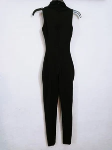 SKIMS TODO EN UNO Negro Sin Mangas Cuello Simulado Una Pieza Body Gato Talla XXS - Imagen 1 de 4