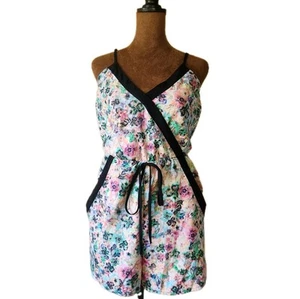 Y2K Romper Size S Colorful Lightweight Fire Los Angeles Sleeveless Casual - Picture 1 of 8