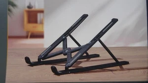 Stojak na laptopa metalowy suwak uniwersalny uchwyt składany laptop 17" tablet książka - Zdjęcie 1 z 6