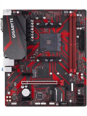 GIGABYTE B450M GAMING AM4 AMD B450 SATA 6Gb/s USB 3.1 HDMI Micro ATX AMD Motherb - Image 1 of 3