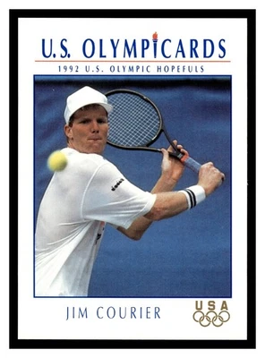 Jim Courier #82 1992 Impel Olympicards: 1992 U.S. Olympic Hopefuls EE. UU. Foto 1 de 2