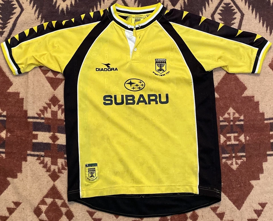 Vintage FC BEITAR Jerusalem Diadora Y2K Home Jersey Kit Israel Men’s Sz Small - Image 1 of 4