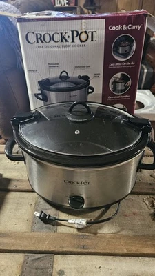 Овальный горшок 6 кварт с изолированной сумкой для переноски - Изображение 1 из 4