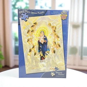 NEU Master Pieces Puzzle Gottesmutter Jesus 1000 Teile Titti Garelli Kunst - Bild 1 von 8