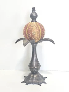 Vintage viktorianisches Nadelkissen mit Metallständer und Korkkugel Endstück 13 3/4" - Bild 1 von 7