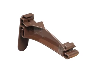 5 Zoll Braun Vinyl K-Stil versteckte Dachrinne Aufhänger - Bild 1 von 3