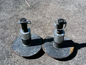 (2) HEAVY DUTY SNOWPLOW SHOES PLOW CAST IRON BOSS SNOW EX - Picture 1 of 2