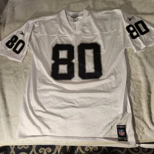 Las Vegas Raiders Jersey Mens XL White Black NFL Football Jerry Rice Reebok - Picture 1 of 7