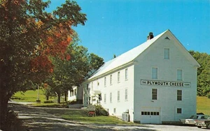Tarjeta postal de colección The Coolidge Cheese Factory Cars Messer Hill Rd Plymouth, VT - Imagen 1 de 2