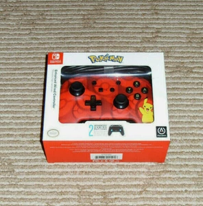Pokemon Pikachu Version Enhanced PowerA Wired Red Controller Nintendo Switch! - Picture 1 of 3