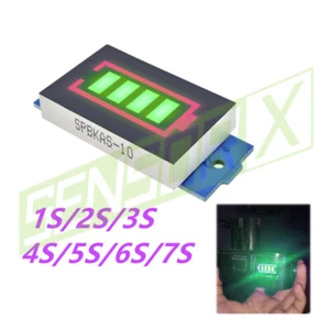 Módulo medidor indicador LED indicador pantalla nivel capacidad batería 1S-7S Li-ion 18650 BMS - Imagen 1 de 28
