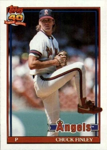 1991 Topps MLB Chuck Finley #505 - Picture 1 of 2