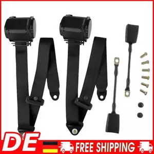 2 Pack Retractable 3 Point Seat Belts, Durable, Adjustable, Reusable - Picture 1 of 12