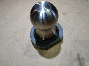 HD 2.8" Steel Ball Hitch, Weld On, Slot Hitch, Fifth Wheel - Picture 1 of 6