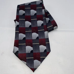 Dancing Bear Grateful Dead 100% Silk Tie Necktie - Picture 1 of 6