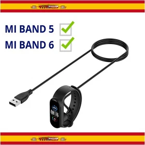 Cable de Repuesto Cargador 40cm Iman para Pulsera Xiaomi Mi Smart Band 5 6 Negro - Zdjęcie 1 z 1